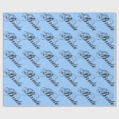 Fancy Braut im Himmel Geschenkpapier (Flach)