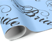 Fancy Braut im Himmel Geschenkpapier (Rolleneckpunkt)