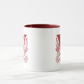 Fancy Buchstabe V Tasse (Zentrum)