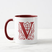 Fancy Buchstabe V Tasse (Links)