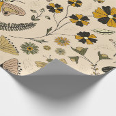 Fancy Butterflies and Flowers 3 Geschenkpapier (Ecke)