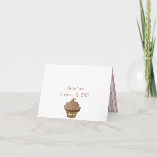 Fancy Cake Karte (Rückseite)