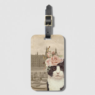 Fancy Cat & Das Schloss Gepäckanhänger