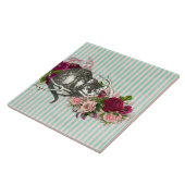 Fancy Cheshire Cat Collage Fliese (Seite)