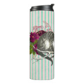 Fancy Cheshire Cat Collage Thermosbecher (Nach links gedreht)