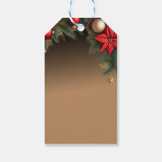 Fancy Christmas Personalized  Geschenkanhänger (Rückseite)