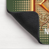 Fancy Copper Caduceus RN Krankenschwester Mousepad (Ecke)