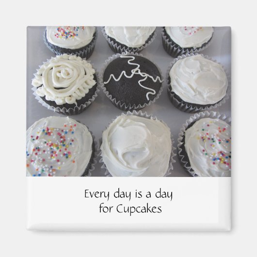 Fancy-Cupcakes mit Sprüchen Magnet (Vorne)