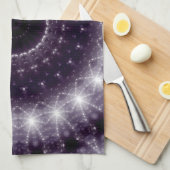 Fancy Delicate Black & White Lace Pattern Geschirrtuch (Viertel Falte)