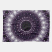 Fancy Delicate Black & White Lace Pattern Geschirrtuch (Horizontal)