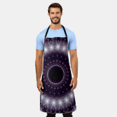 Fancy Delicate Black & White Lace Pattern Schürze (Getragen)