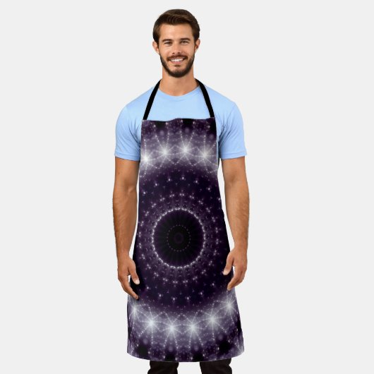 Fancy Delicate Black & White Lace Pattern Schürze (Getragen)