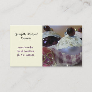 Fancy Designer Cupcakes Visitenkarte