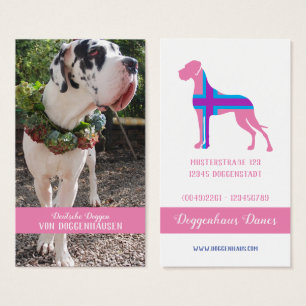 Fancy Deutsche Doggen Visitenkarten für moderne Me