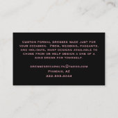 Fancy Dress Tailor Glittery Business Card Visitenkarte (Rückseite)