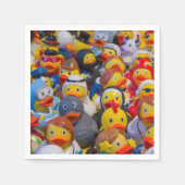 Fancy Dressed Yellow Plastic Ducks Serviette (Vorderseite)
