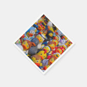 Fancy Dressed Yellow Plastic Ducks Serviette (Ecke)