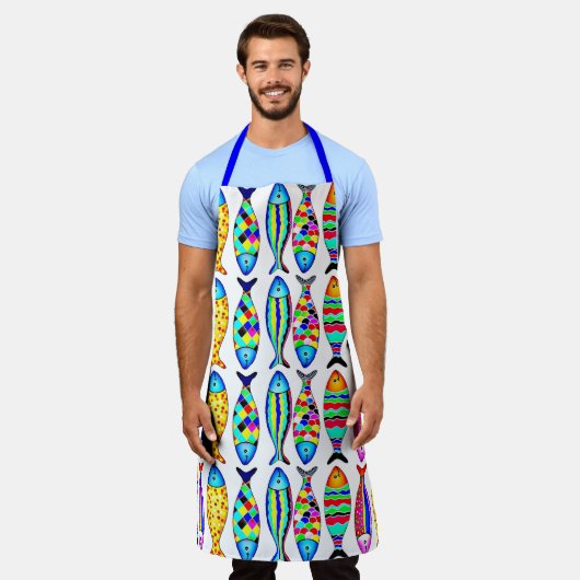 Fancy-Fisch Schürze (Getragen)