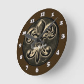 Fancy Fleur De Lis Uhr (Winkel)