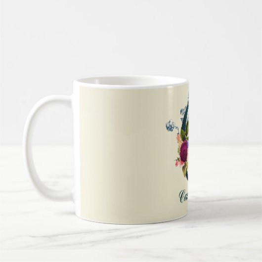Fancy Floral Letter 'C' Kaffeetasse (Links)