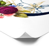 Fancy Floral Letter 'C' Poster (Ecke)