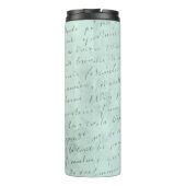 Fancy Floral Monogramm Anfangsbuchstabe N Thermosbecher (Rückseite)