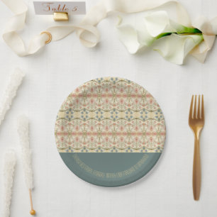 Fancy Floral Spezialfeier Pappteller
