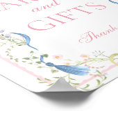 Fancy Florals Abschlusskarten und Geschenke Schild (Ecke)