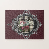 Fancy Frame White Rabbit Collage Puzzle (Horizontal)