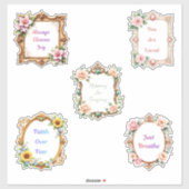 Fancy Frames Affirmations Sticker Sheet (Blatt)