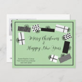 Fancy Gift Boxes Corporate Photo Holiday Postcard Postkarte (Vorne/Hinten)