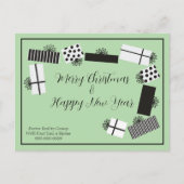 Fancy Gift Boxes Corporate Photo Holiday Postcard Postkarte (Vorderseite)