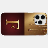 💎 Fancy Glitter F Monogramm mit tröpfelndem Liqui Case-Mate iPhone Hülle (Rückseite (Horizontal))