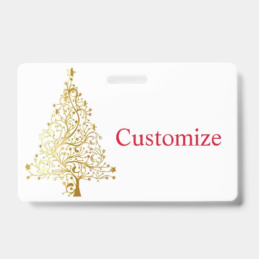 Fancy Gold Christmas Tree Thunder_Cove  Ausweis (Vorderseite)