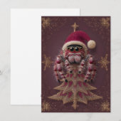 Fancy Jumping Spider Christmas Cards Feiertagskarte (Vorne/Hinten)