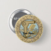 Fancy Kosmetikerin Button (Vorne & Hinten)