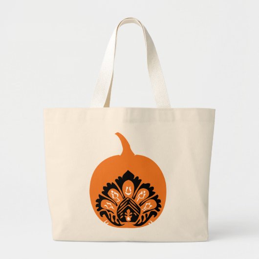 Fancy-Kürbis-Tasche Jumbo Stoffbeutel (Vorne)