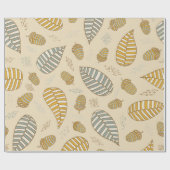 Fancy Leaves and Fruits Geschenkpapier (Flach)