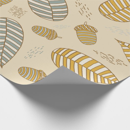 Fancy Leaves and Fruits Geschenkpapier (Ecke)