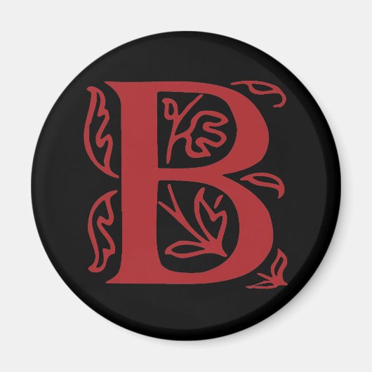 Fancy Letter B Magnet (Vorne)