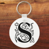Fancy Letter S Schlüsselanhänger (Vorderseite)