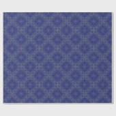 fancy lila Arabeskenmuster Geschenkpapier (Flach)