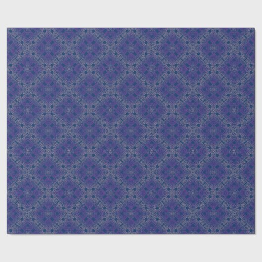 fancy lila Arabeskenmuster Geschenkpapier (Saum)