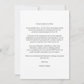 Fancy Modern Collage 3 Photos Wedding Couple Save The Date (Rückseite)