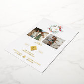 Fancy Modern Initials Botanical Anagram 2 Photos Folieneinladung (Gedreht)