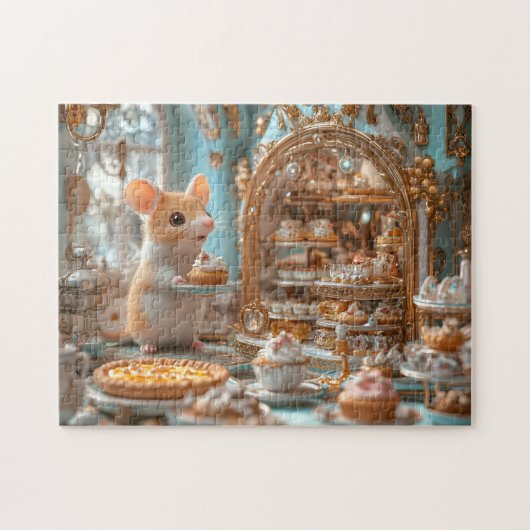 Fancy Mouse Bakery Tiny Storybook Pastry Shop Puzzle (Horizontal)