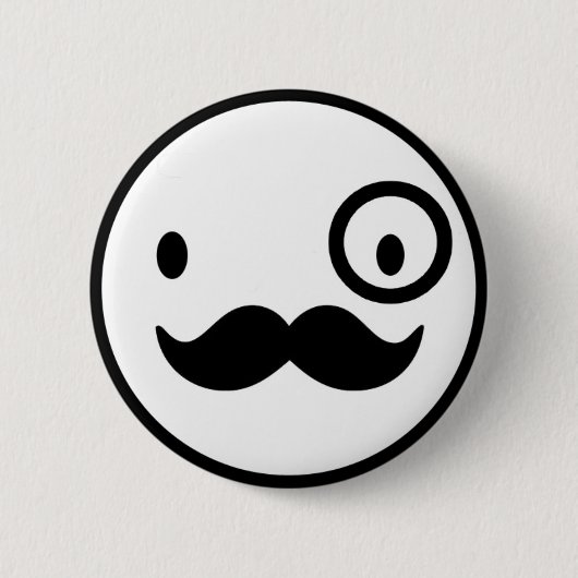fancy mustchace face button (Vorderseite)