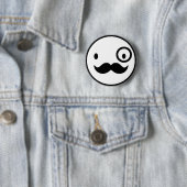 fancy mustchace face button (Beispiel)