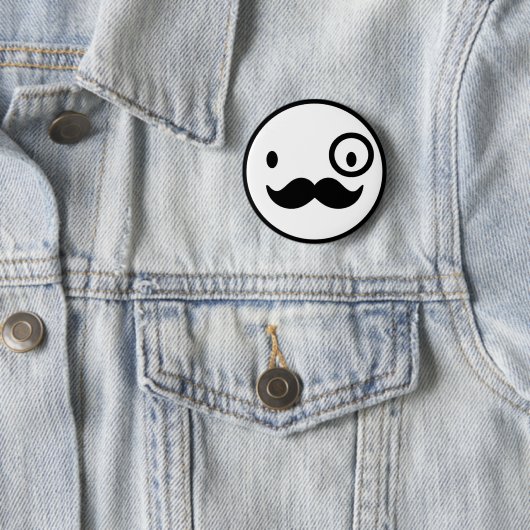 fancy mustchace face button (Beispiel)
