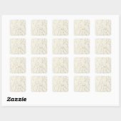 fancy Muster Quadratischer Aufkleber (Blatt)